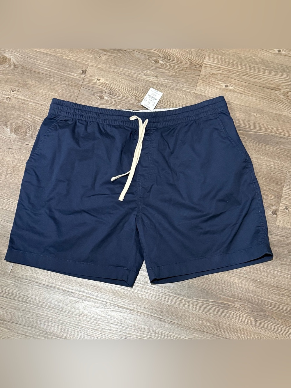 J. Crew Navy Dock Shorts with Contrast Drawstring NWT